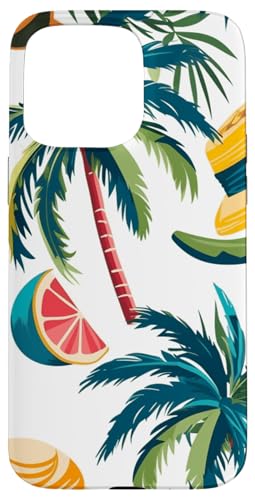 Tropisches Design, Sommerstimmung, Palmen-Design, Hut, Brille Hülle für iPhone 15 Pro Max Tropisches Design, Sommerstimmung, Palmen-Design, Hut, Brille Hülle für iPhone 15 Pro Max von Fun Summer Beach Designs