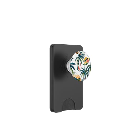 Tropisches Design, Sommerstimmung, Palmen-Design, Hut, Brille PopSockets PopWallet für MagSafe Tropisches Design, Sommerstimmung, Palmen-Design, Hut, Brille PopSockets PopWallet für MagSafe von Fun Summer Beach Designs