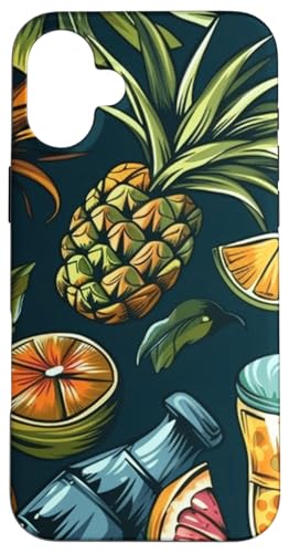 Tropisches Obst-Design, Ananas und Zitrusfrüchte, Sommer Hülle für iPhone 16 Plus Tropisches Obst-Design, Ananas und Zitrusfrüchte, Sommer Hülle für iPhone 16 Plus von Fun Summer Beach Designs