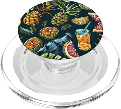 Tropisches Obst-Design, Ananas und Zitrusfrüchte, Sommer PopSockets PopGrip für MagSafe Tropisches Obst-Design, Ananas und Zitrusfrüchte, Sommer PopSockets PopGrip für MagSafe von Fun Summer Beach Designs