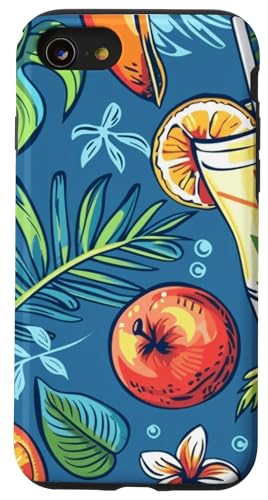 Tropisches Obst-Design, Sommermuster, Strandurlaub Hülle für iPhone SE (2020) / 7 / 8 von Fun Summer Beach Designs