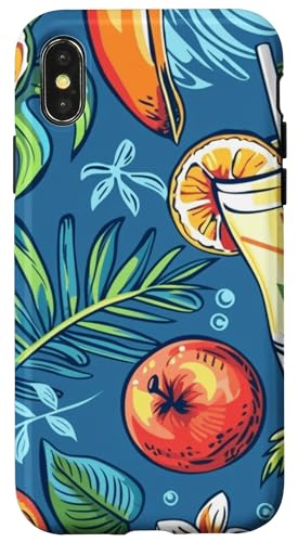 Tropisches Obst-Design, Sommermuster, Strandurlaub Hülle für iPhone X/XS Tropisches Obst-Design, Sommermuster, Strandurlaub Hülle für iPhone X/XS von Fun Summer Beach Designs