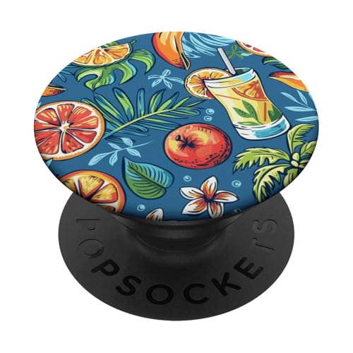 Tropisches Obst-Design, Sommermuster, Strandurlaub PopSockets Klebender PopGrip Tropisches Obst-Design, Sommermuster, Strandurlaub PopSockets Klebender PopGrip von Fun Summer Beach Designs