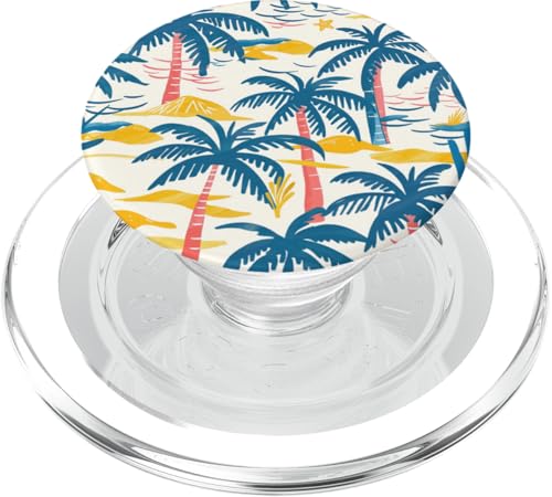 Tropisches Palmen-Design, Strand, Inselstimmung, Sommerdesign PopSockets PopGrip für MagSafe Tropisches Palmen-Design, Strand, Inselstimmung, Sommerdesign PopSockets PopGrip für MagSafe von Fun Summer Beach Designs