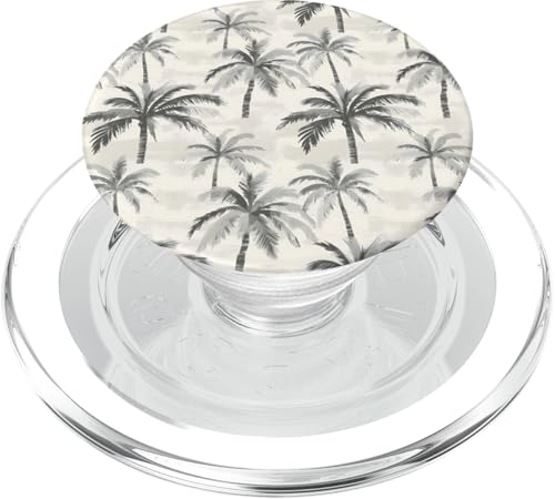 Tropisches Palmen-Design, graue Palmen-Illustration, Sommer PopSockets PopGrip für MagSafe Tropisches Palmen-Design, graue Palmen-Illustration, Sommer PopSockets PopGrip für MagSafe von Fun Summer Beach Designs