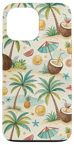 Tropisches Strand-Design, Sommer-Vibes, Kokosnuss-Getränke-Muster Hülle für iPhone 13 Pro Max Tropisches Strand-Design, Sommer-Vibes, Kokosnuss-Getränke-Muster Hülle für iPhone 13 Pro Max von Fun Summer Beach Designs