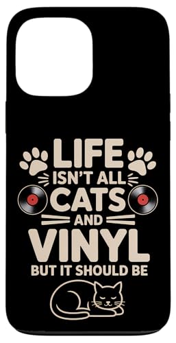 Cats And Vinyl Schallplatte Lustiges Vinyl Hülle für iPhone 13 Pro Max von Fun Vinyl Cool Vinyl And Cats Design