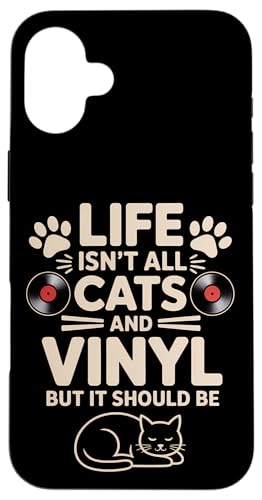 Cats And Vinyl Schallplatte Lustiges Vinyl Hülle für iPhone 16 Plus Cats And Vinyl Schallplatte Lustiges Vinyl Hülle für iPhone 16 Plus von Fun Vinyl Cool Vinyl And Cats Design