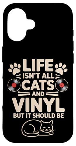 Cats And Vinyl Schallplatte Lustiges Vinyl Hülle für iPhone 16 Cats And Vinyl Schallplatte Lustiges Vinyl Hülle für iPhone 16 von Fun Vinyl Cool Vinyl And Cats Design