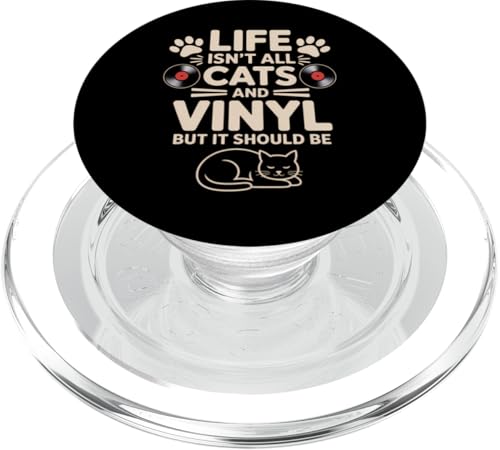 Cats And Vinyl Schallplatte Lustiges Vinyl PopSockets PopGrip für MagSafe Cats And Vinyl Schallplatte Lustiges Vinyl PopSockets PopGrip für MagSafe von Fun Vinyl Cool Vinyl And Cats Design