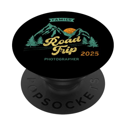 Lustiger passender Familien-Roadtrip 2025 – Fotograf PopSockets Klebender PopGrip von Fun matching designs for Family Road Trip 2025