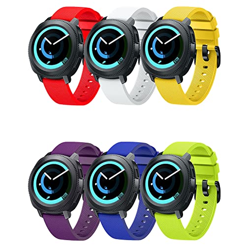 FunBand Compatible Gear Sport Strap Bands, 20mm Soft Silicone Replacement Wristbands Fit for 20mm Universal Strap/Samsung Gear Sport/Gear S2 Classic/Galaxy Watch 42mm/Galaxy Watch Active/Vivoactive 3 FunBand Compatible Gear Sport Strap Bands, 20mm Soft Silicone Replacement Wristbands Fit for 20mm Universal Strap/Samsung Gear Sport/Gear S2 Classic/Galaxy Watch 42mm/Galaxy Watch Active/Vivoactive 3 von FunBand