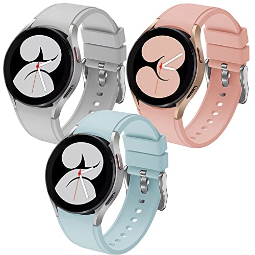 FunBand Kompatibel mit Samsung Galaxy Watch 5 / Watch 5 Pro/Watch 4 / Watch 4 Classic Armband, 20mm Weiches Silikon Ersatzband Verstellbares Armbänder für Galaxy Watch 42mm / Galaxy Watch 3,3 Pack von FunBand
