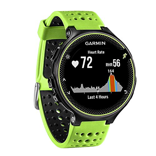 FunBand kompatibel mit Garmin Forerunner 235 Armband, Silikon Replacement Uhrenarmband für Garmin Forerunner 235/235 Lite/220/230/620/630/735XT/Approach S20/S5/S6 Smart Watch (Grün&Schwarz) von FunBand