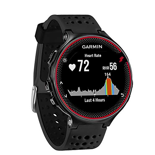 FunBand kompatibel mit Garmin Forerunner 235 Armband, Silikon Replacement Uhrenarmband für Garmin Forerunner 235/235 Lite/220/230/620/630/735XT/Approach S20/S5/S6 Smart Watch (Schwarz) von FunBand