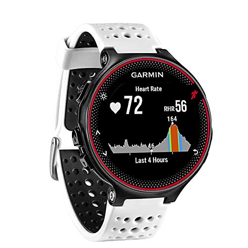 FunBand kompatibel mit Garmin Forerunner 235 Armband, Silikon Replacement Uhrenarmband für Garmin Forerunner 235/235 Lite/220/230/620/630/735XT/Approach S20/S5/S6 Smart Watch (Weiß&Schwarz) von FunBand