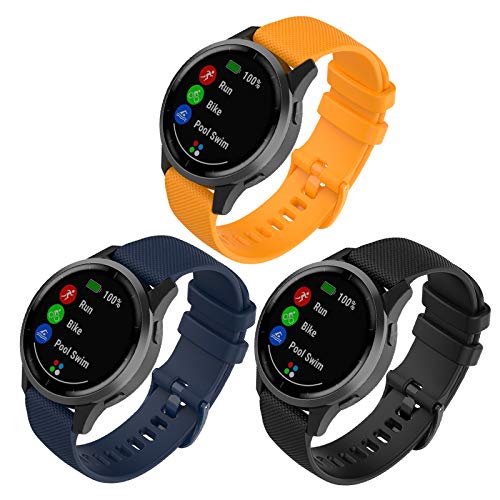 FunBand kompatibel mit Garmin Vivoactive 4 Armband, Silikon Replacement Uhrenarmband für Samsung Galaxy Watch 3 45mm/Huawei Watch GT 2 46mm/Samsung Galaxy Watch 46mm/Gear S3 Frontier Smartwatch von FunBand