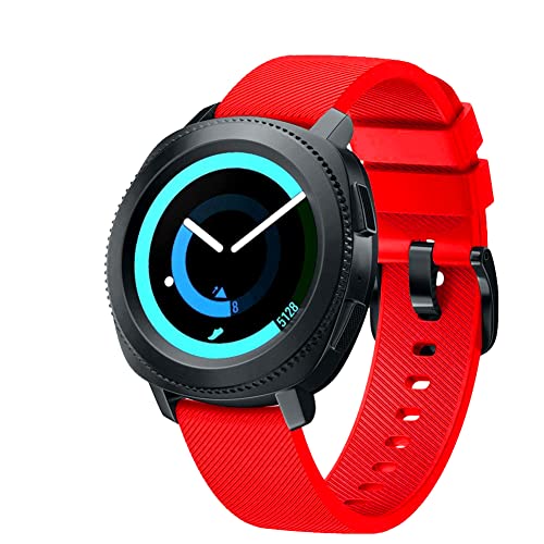 FunBand kompatibel mit Gear Sport Armband, 20mm Silikon Armband Ersatz Watch Strap für 20mm Universal Strap/Gear S2 Classic/Galaxy Watch 42mm/Galaxy Watch Active/Galaxy Watch Active 2/Vivoactive 3 FunBand kompatibel mit Gear Sport Armband, 20mm Silikon Armband Ersatz Watch Strap für 20mm Universal Strap/Gear S2 Classic/Galaxy Watch 42mm/Galaxy Watch Active/Galaxy Watch Active 2/Vivoactive 3 von FunBand