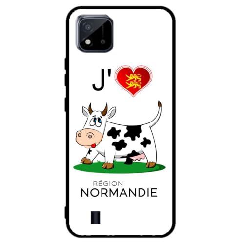 FunKaz Schutzhülle für Realme GT Master / Q3 Pro Carnival – J'aime la Normandie – Kuh Normande – Schwarze TPU-Schutzhülle FunKaz Schutzhülle für Realme GT Master / Q3 Pro Carnival – J'aime la Normandie – Kuh Normande – Schwarze TPU-Schutzhülle von FunKaz