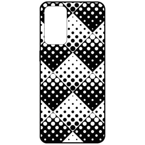 FunKaz Schutzhülle für Realme GT Master / Q3 Pro Carnival – geometrisches Muster schwarz und weiß – schwarze quadratische Kreise – TPU-Schutzhülle FunKaz Schutzhülle für Realme GT Master / Q3 Pro Carnival – geometrisches Muster schwarz und weiß – schwarze quadratische Kreise – TPU-Schutzhülle von FunKaz