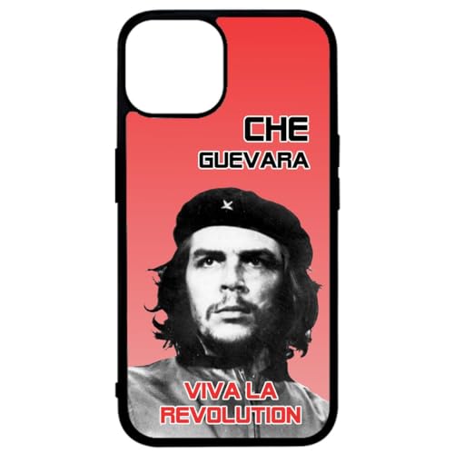 FunKaz Schutzhülle für iPhone 14 Plus – Che Guevara – Viva la Revolution – Schwarz TPU (Induktionsgeeignet) von FunKaz