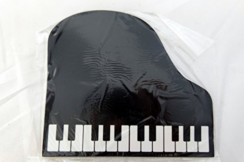 Musik Themed Schwarz Piano Form Mauspad von FunMusicOnline