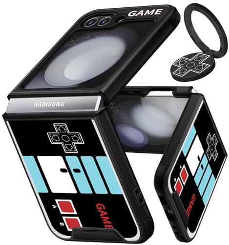 Funermei 2-in-1-Schutzhülle für Samsung Galaxy Z Flip 5, Spiel für Kinder, Jungen, niedliches Frauen-Handyhülle, Cartoon-cooles Gameboy-Design mit Ringständer, einzigartige Teen Boy Funda für Samsung Funermei 2-in-1-Schutzhülle für Samsung Galaxy Z Flip 5, Spiel für Kinder, Jungen, niedliches Frauen-Handyhülle, Cartoon-cooles Gameboy-Design mit Ringständer, einzigartige Teen Boy Funda für Samsung von Funermei