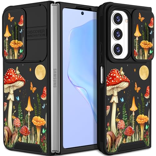 Funermei 2-in-1-Schutzhülle für Samsung Galaxy Z Fold 5 für Damen und Mädchen, niedliches Teenager-Design, hübsches ästhetisches Mond-Design, luxuriöses Funda für Samsung Z Fold 5, 19 cm (7,6 Zoll) von Funermei