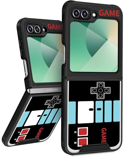 Funermei Schutzhülle für Samsung Galaxy Z Flip 6 – Frauen und Mädchen, niedliches Handyhülle, hübsches ästhetisches Spiel, einzigartiges, lustiges Design mit Kamera-Abdeckung, Funda für Samsung Flip 6 von Funermei
