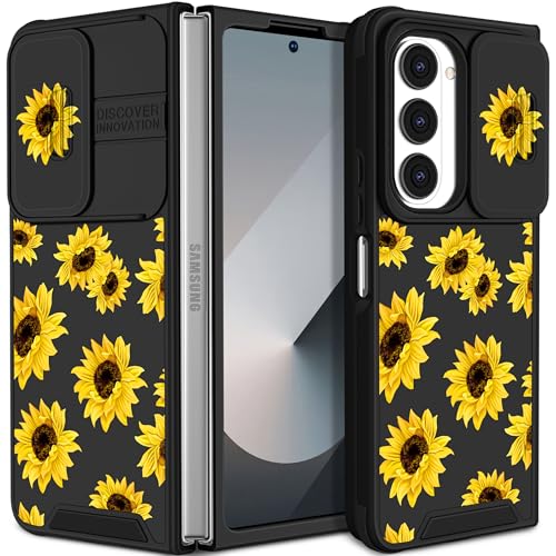 Funermei Schutzhülle für Samsung Galaxy Z Fold 6 – niedliche Handyhülle für Damen und Mädchen, hübsch, ästhetisch, Sonnenblume, Blume, einzigartiges Design mit Kamera-Abdeckung, Funda für Samsung Fold Funermei Schutzhülle für Samsung Galaxy Z Fold 6 – niedliche Handyhülle für Damen und Mädchen, hübsch, ästhetisch, Sonnenblume, Blume, einzigartiges Design mit Kamera-Abdeckung, Funda für Samsung Fold von Funermei