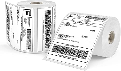 10,2 x 15,2 cm Thermo-Etiketten, 250/Rolle x 2 Rollen, Versandetikett, direkte Thermoetiketten, kompatibel mit Etikettendruck, 4 x 6 Etikett für Transportverpackung von FungLam