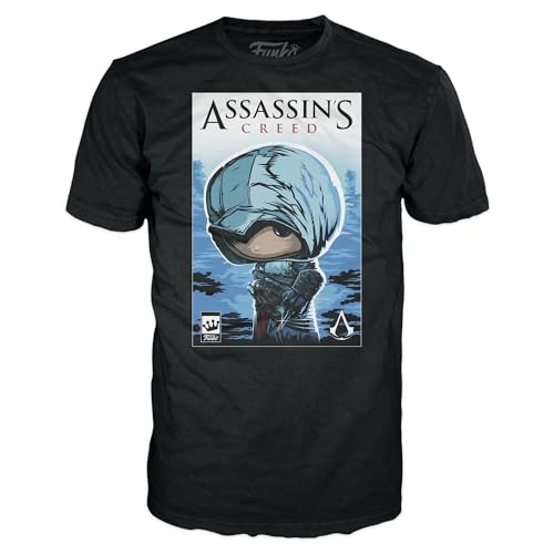 Funko Boxed Tee: Assassin's Assasins Creed - Medium - Assassin's Creed - T-Shirt - Kleidung - Geschenkidee - Kurzärmeliges Top Für Erwachsene Männer und Frauen - Offizielle Handelswaren - Games Fans von Funko