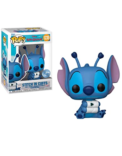 Funko Lilo & Stitch Pop! Disney Vinyl Figur Stitch in Cuffs, 9 cm von Funko