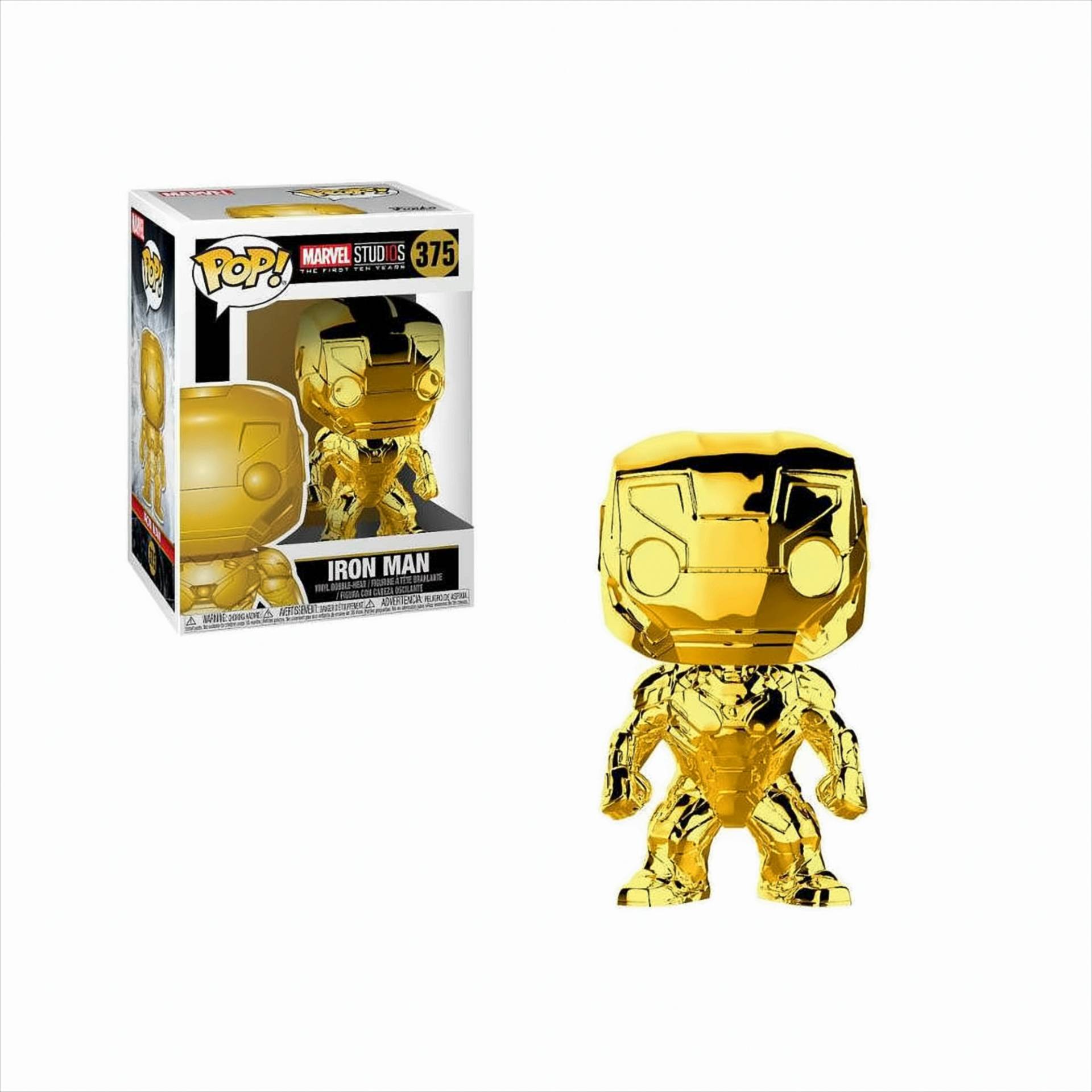 Funko Pop - Marvel Studios - Iron Man (Chrome Gold) 9cm von Funko