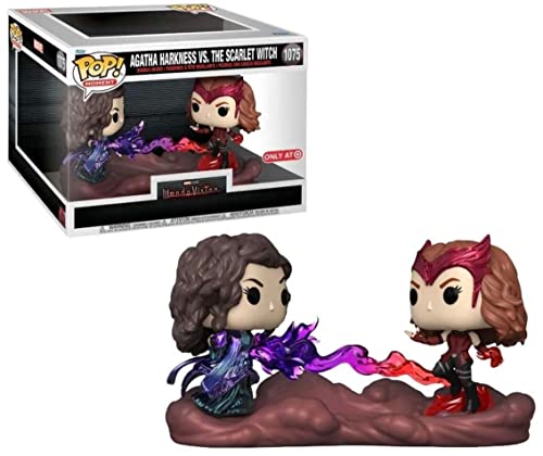 Funko Pop! Moment: Marvel - Wanda Maximoff VS Agatha - WandaVision - Vinyl-Sammelfigur - Geschenkidee - Offizielle Handelswaren - Spielzeug Für Kinder und Erwachsene - TV Fans von Funko