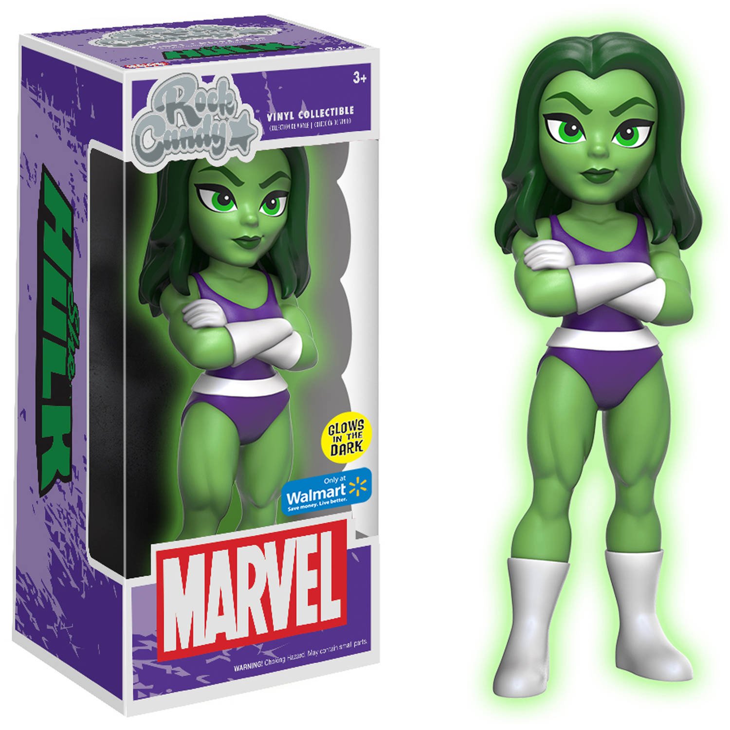 Funko Rock Candy Marvel - She-Hulk Glow in the Dark von Funko