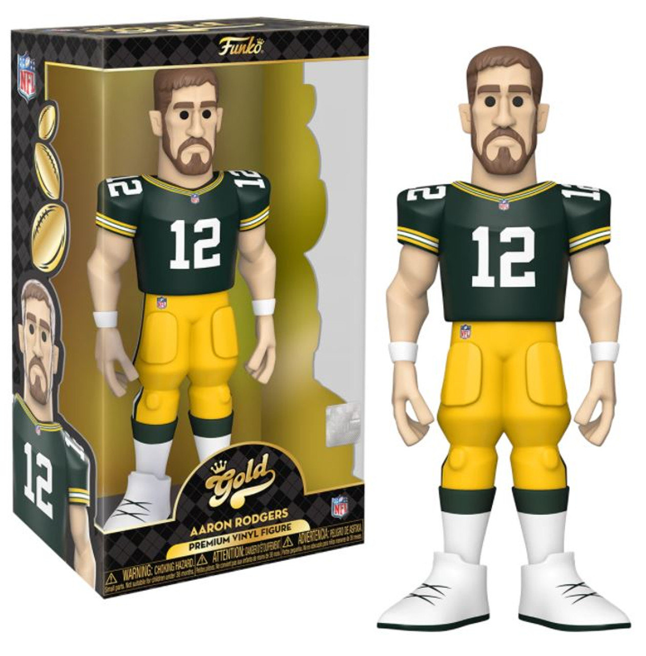 NFL - Aaron Rodgers Gold Vinyl Figur 30 cm von Funko