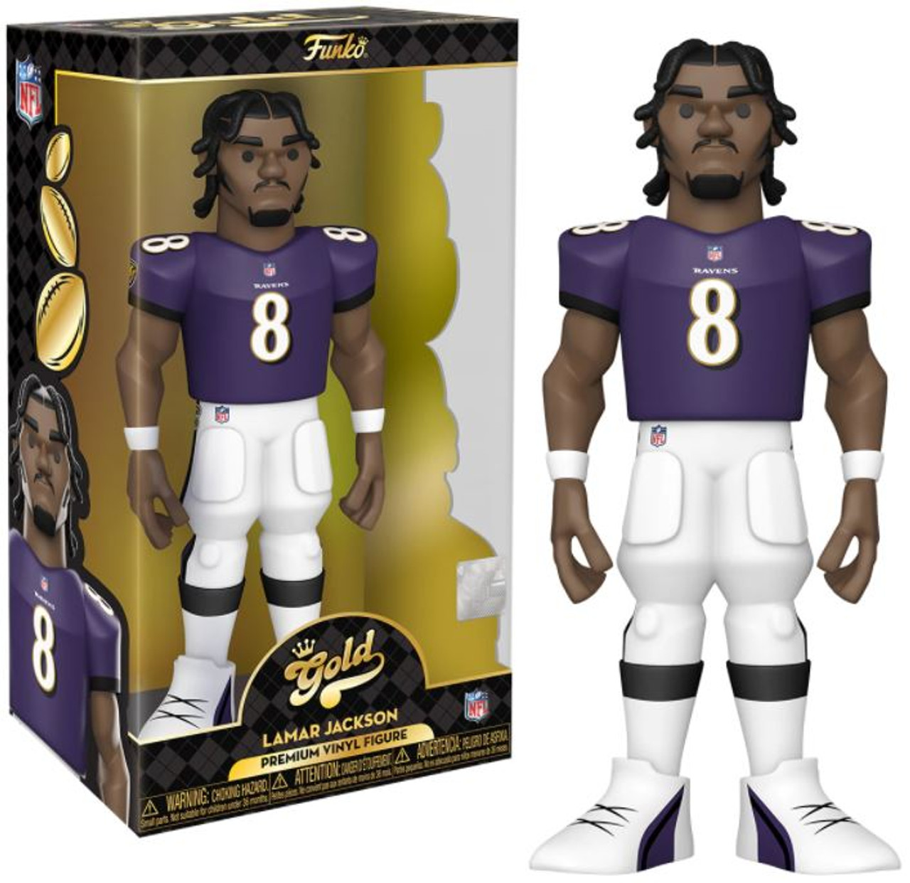 NFL - Lamar Jackson Gold Vinyl Figur 30 cm von Funko