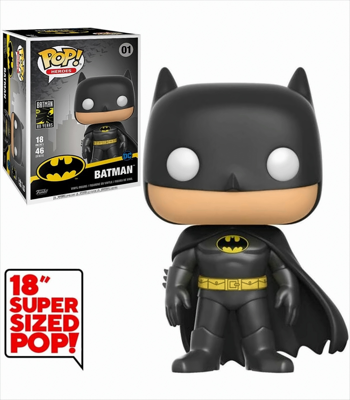 POP - DC Batman 80 Years - Batman 46 cm von Funko