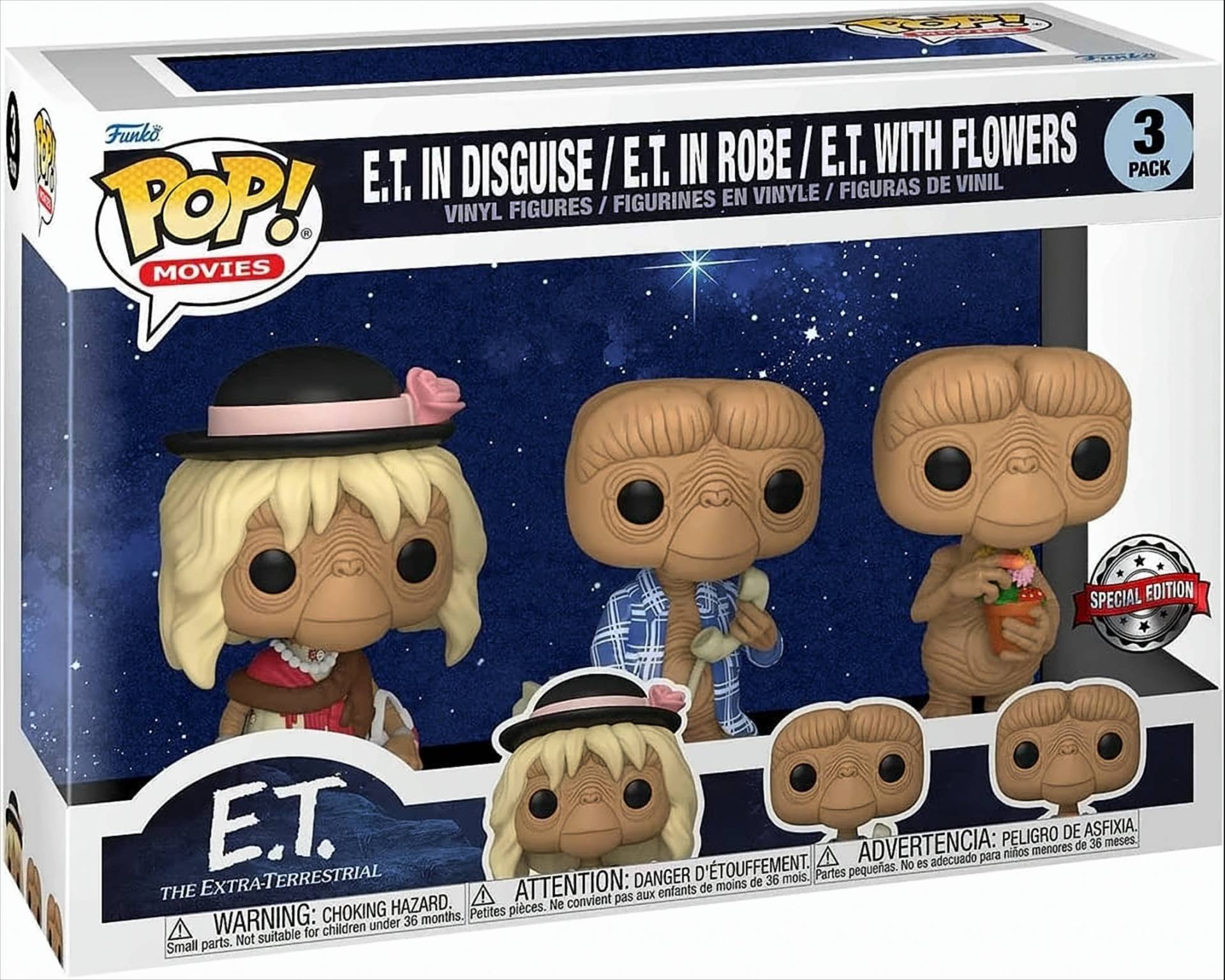 POP - E.T. 40th Anniversary - E.T. 3er Pack von Funko