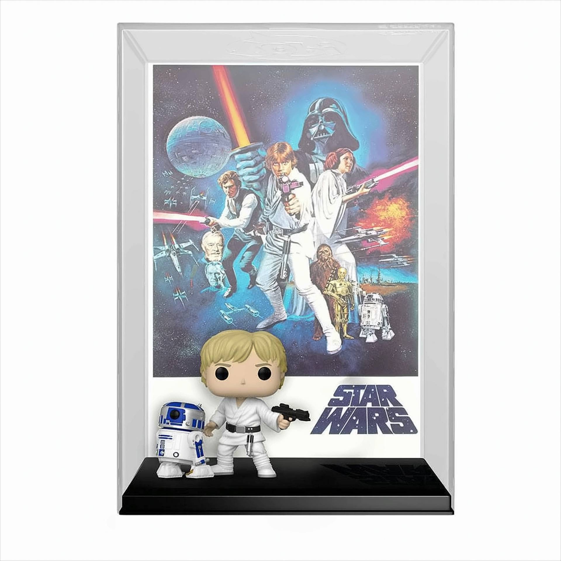 POP -Movie Poster Star Wars Luke Skywalker & R2-D2 von Funko