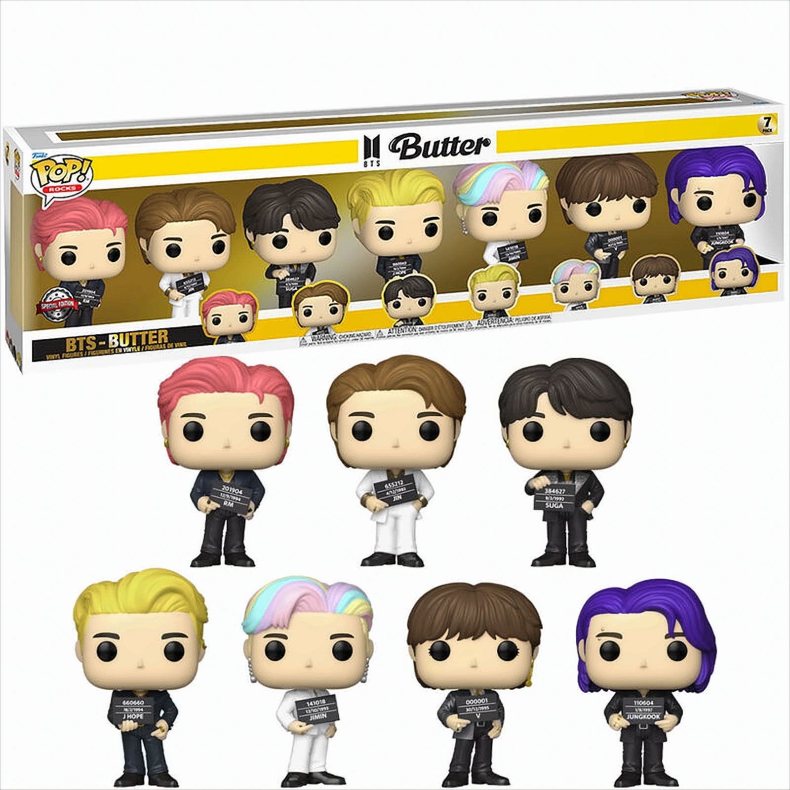 POP - Musik - BTS - Butter 7er-Pack von Funko