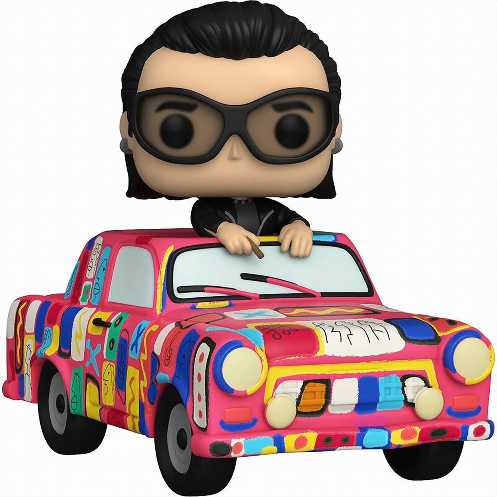 POP Rides - U2 ZooTV - Bono with Achtung Baby Car von Funko