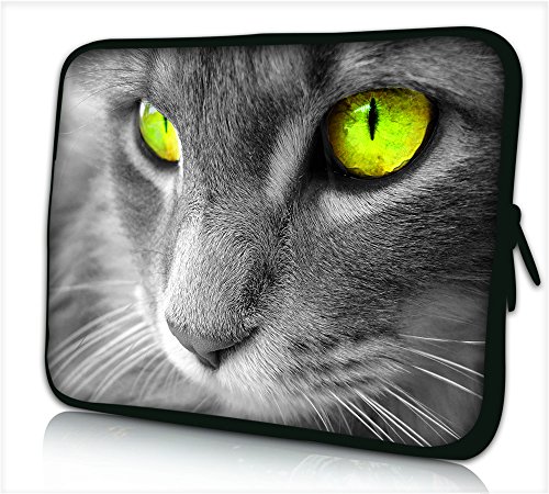 Funky Planet 17”-17,3” Zoll Tablet Laptop Tasche Schutzhülle Bags/Cases (17 ETUI Grey CAT) von Funky Planet