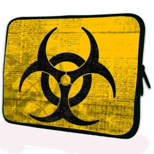 Funky Planet 17”-17,3” Zoll Tablet Laptop Tasche Schutzhülle Bags/Cases (17 Radioactive) von Funky Planet