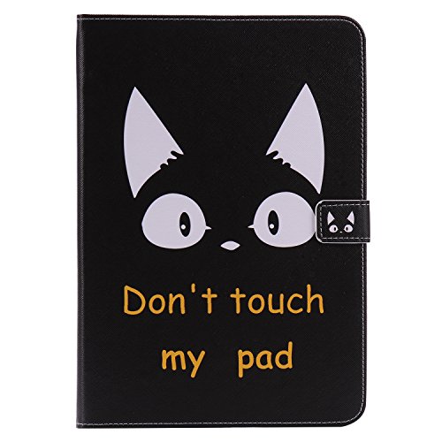 Funluna Samsung Galaxy Tab A 9.7 Hülle, Stoßfest PU Leder Tasche mit Auto Schlaf/Wach & Ständer Funktion Dokumentschlitze Folio Schutzhülle für Samsung Galaxy Tab A 9,7 SM-T550/T555, Dämon von Funluna