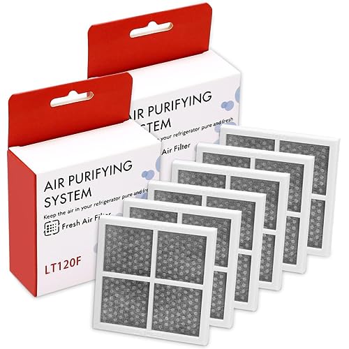 Funmit ADQ73334003 Kühlschrank-Frischluftfilter, LT120F Aktivkohle, Luftreinigungsfilter für LG, 6 Stück Funmit ADQ73334003 Kühlschrank-Frischluftfilter, LT120F Aktivkohle, Luftreinigungsfilter für LG, 6 Stück von Funmit