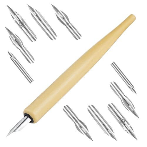 Funngy Kalligraphie Tauchstift,Federhalter und Halter Kalligraphie Stift Set Tusche Schreibfeder Kaligraphiestifte Anfänger Comic Stiftspitzen Set für Schreiben Grußkarten Zeichnen Funngy Kalligraphie Tauchstift,Federhalter und Halter Kalligraphie Stift Set Tusche Schreibfeder Kaligraphiestifte Anfänger Comic Stiftspitzen Set für Schreiben Grußkarten Zeichnen von Funngy
