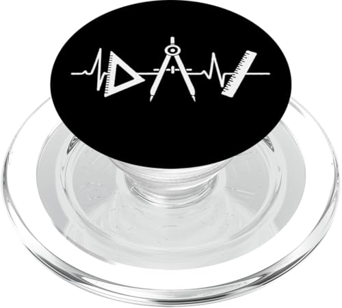 Architect Heartbeat Line EKG-EKG PopSockets PopGrip für MagSafe Architect Heartbeat Line EKG-EKG PopSockets PopGrip für MagSafe von Funny Architect Architecture Student Apparel Gifts