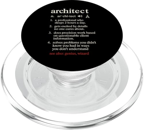 Architekt, ein Profi, der 2 Stunden am Tag schläft PopSockets PopGrip für MagSafe Architekt, ein Profi, der 2 Stunden am Tag schläft PopSockets PopGrip für MagSafe von Funny Architect Architecture Student Apparel Gifts